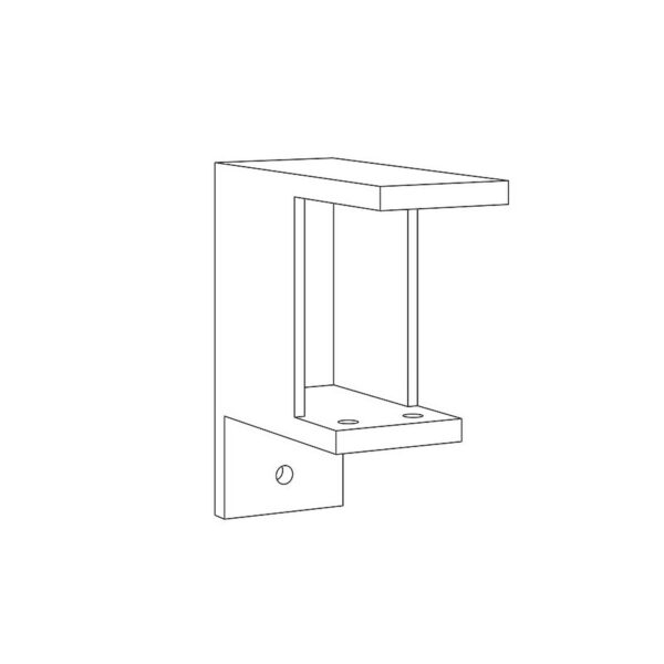 Deskmount Offset Screen Bracket for Worktop & Frame