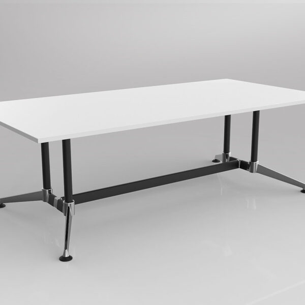 Modulus Twin Post Collar leg Meeting Table